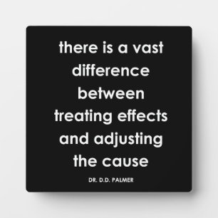 D.D. Palmer Chiropractic Quote Series Plaque