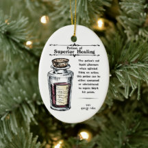 D&D Superior Healing Potion Ceramic Ornament