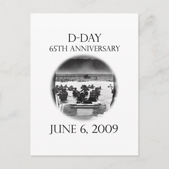 D-Day 65th Anniversary Remembrance Postcard (Front)