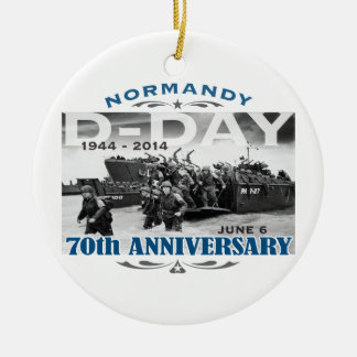 D-Day 70th Anniversary Battle of Normandy Ceramic Tree Decoration