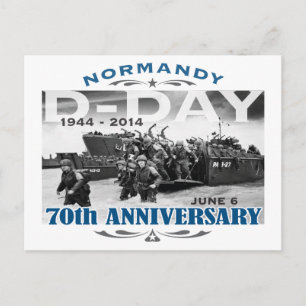 D-Day 70th Anniversary Battle of Normandy Postcard