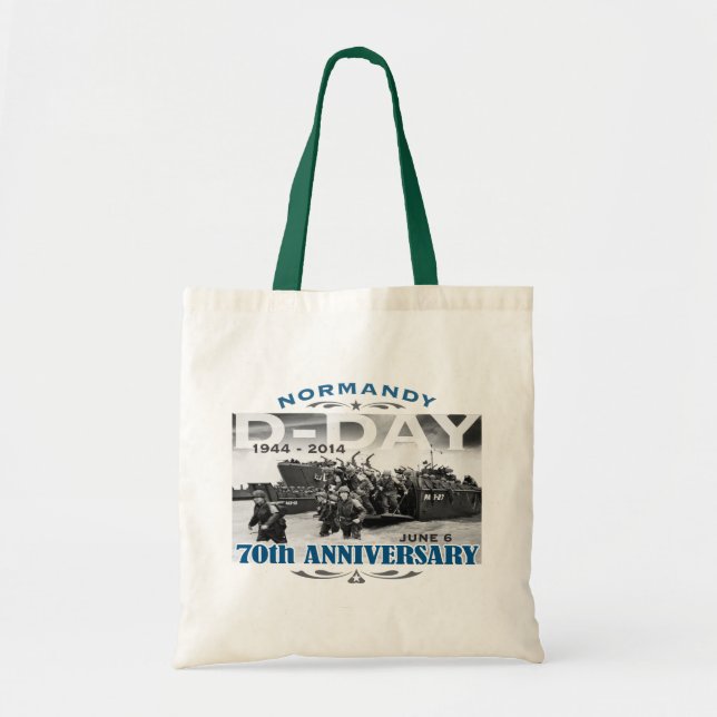 D-Day 70th Anniversary Battle of Normandy Tote Bag (Front)