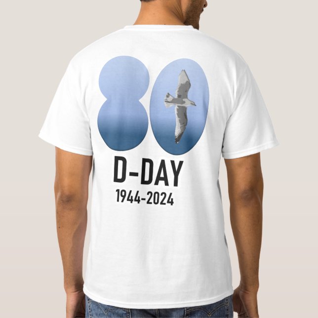 D-Day 80 - 1944-2024 T-Shirt (Back)
