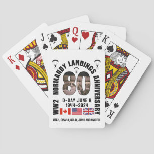 D-DAY 80th Anniversary NORMANDY LANDINGS WW2 Playing Cards