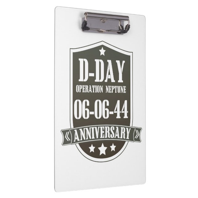 D-Day Anniversary Badge Clipboard (Right)