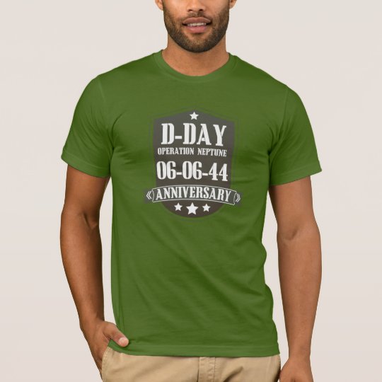 D-Day Anniversary Badge T-Shirt