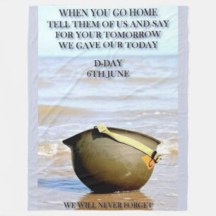 D-DAY FLEECE BLANKET