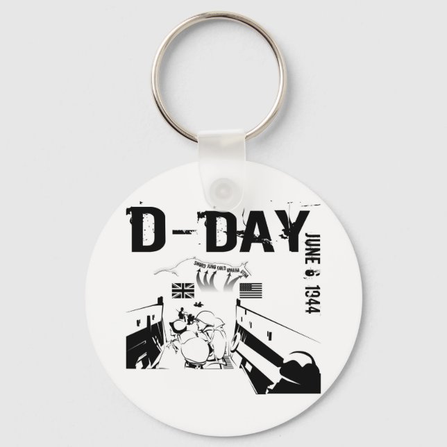 D-DAY June 6, 1944 Key Ring (Front)