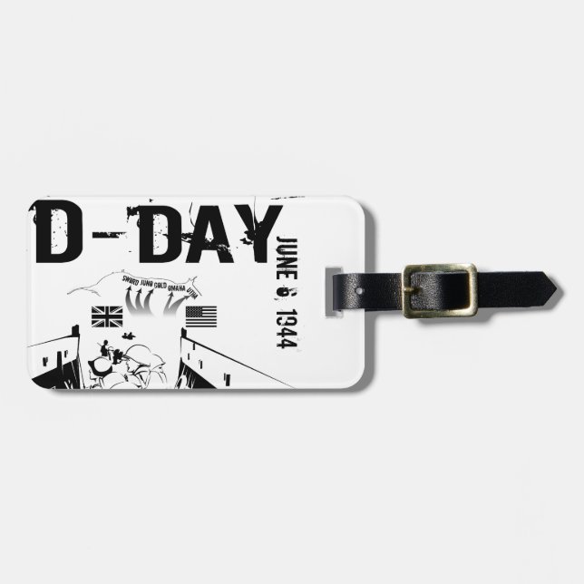D-DAY June 6, 1944 Luggage Tag (Front Horizontal)
