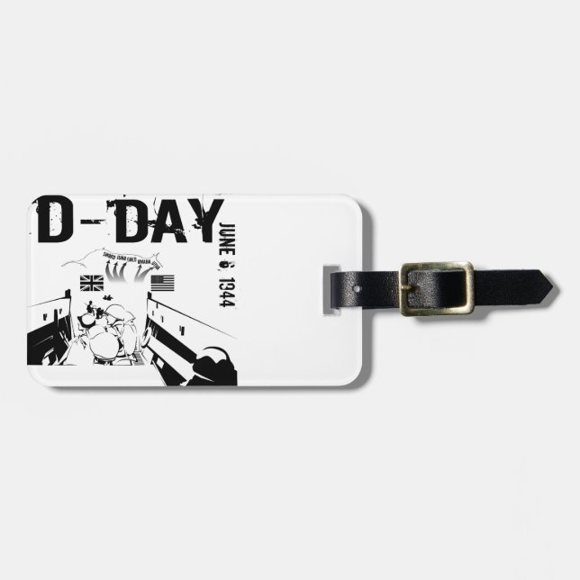 D-DAY June 6, 1944 Luggage Tag (Front Horizontal)