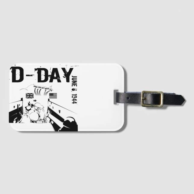 D-DAY June 6, 1944 Luggage Tag (Front Horizontal)