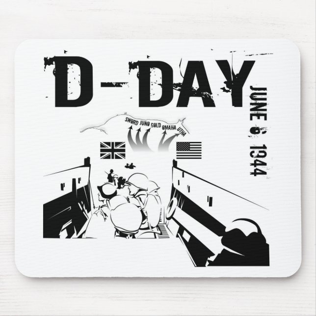 D-DAY June 6, 1944 Mouse Mat (Front)