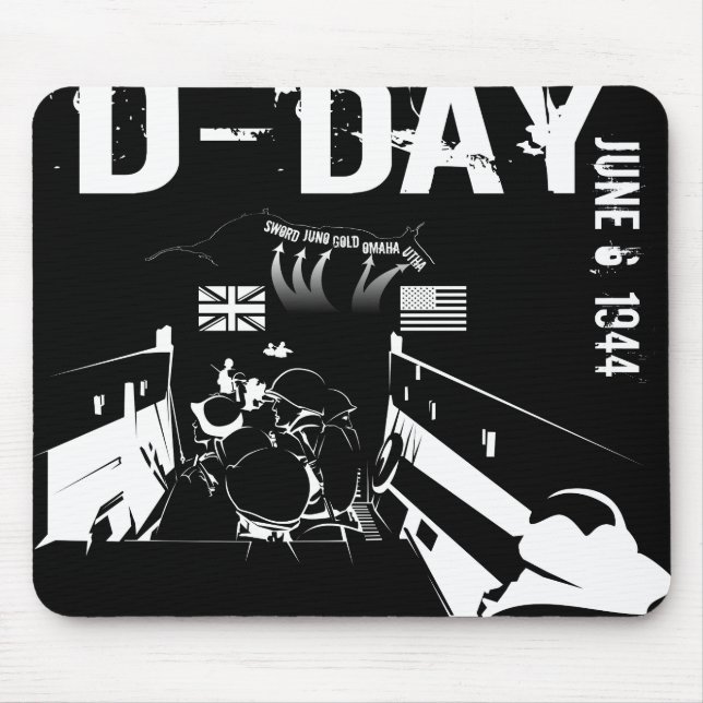 D-DAY June 6, 1944 Mouse Mat (Front)