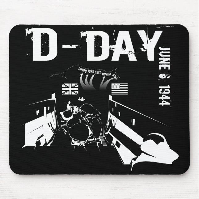 D-DAY June 6, 1944 Mouse Mat (Front)
