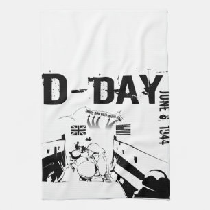 D-DAY June 6, 1944 Tea Towel