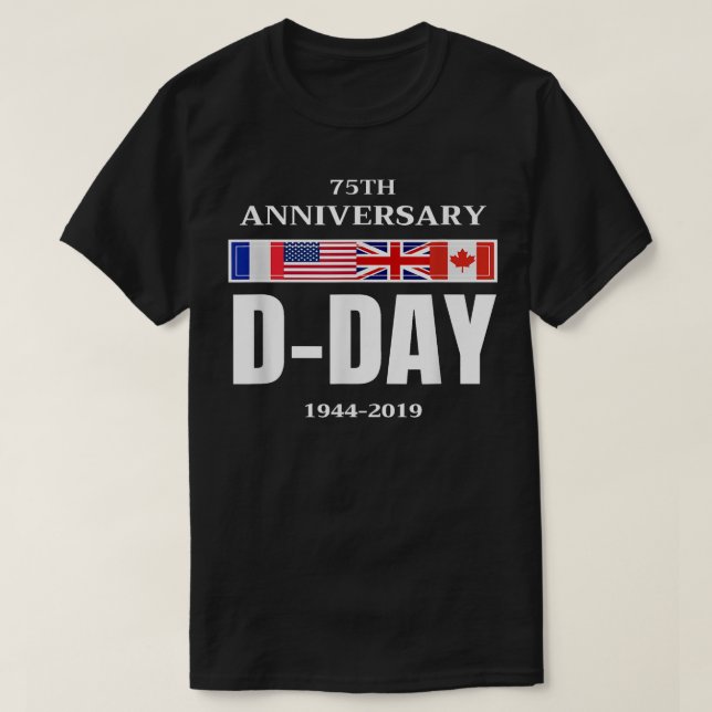 D-Day Normandy Landing 75th Anniversary Men Women  T-Shirt (Design Front)