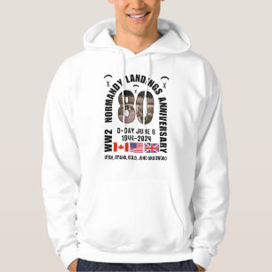 D-DAY NORMANDY LANDINGS WW2 80th Anniversary  Hoodie
