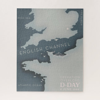 D-Day Operation overlord Military poster. Jigsaw Puzzle