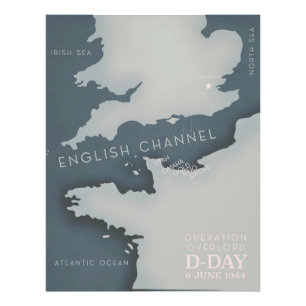 D-Day Operation overlord Military poster. Photo Print