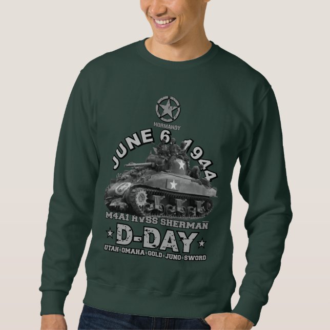 D-Day veterans day HVSS Sherman Sweatshirt (Front)