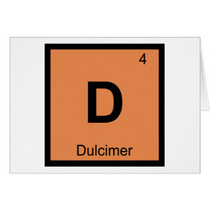D - Dulcimer Music Chemistry Periodic Table Symbol