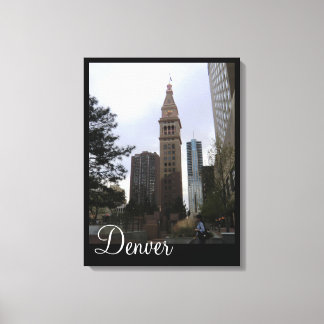 D & F Clock Tower Denver Colorado Canvas Print