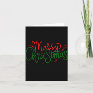 D Family Christmas Family Name Card