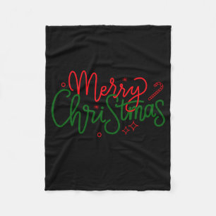 D Family Christmas Family Name Fleece Blanket