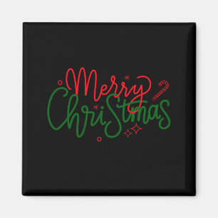 D Family Christmas Family Name Magnet