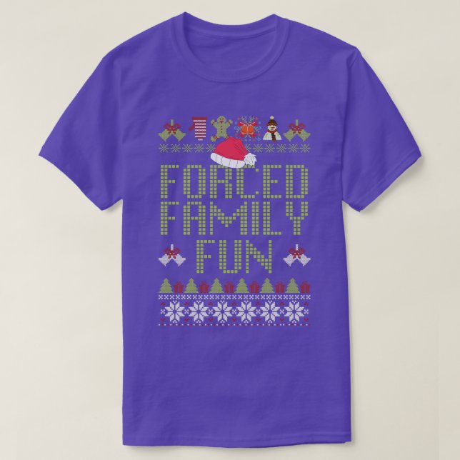 d Family Fun Ugly Christmas Sweater TShirt (Design Front)