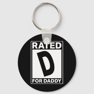 D For Daddy Funny Fathers Day Key Ring