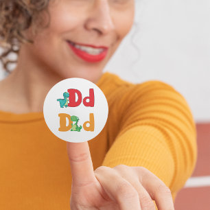 D For Dinosaur Stickers