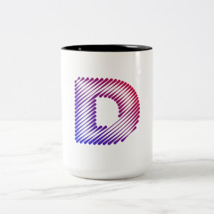 D FOR DONALD Two-Tone COFFEE MUG
