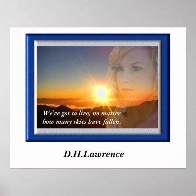 D. H. Lawrence - Quote Poster (Front)