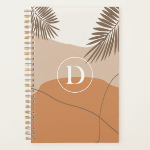 D - Initial Monogram Letter D Abstract Design Planner