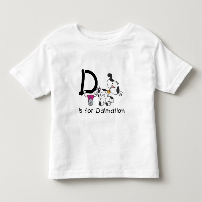 D is for Dalmation T-shirts and Gifts (Front)