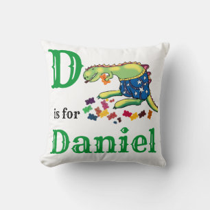 D is for Daniel baby boy  Cushion