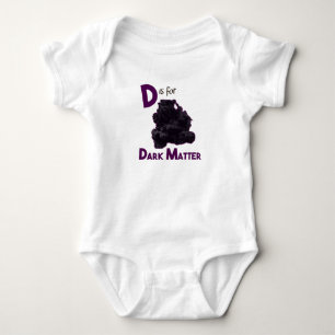 D is for Dark Matter Cute Physics & Science Design Baby Bodysuit