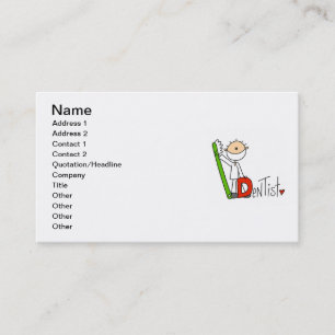 D is for Dentist Business Card