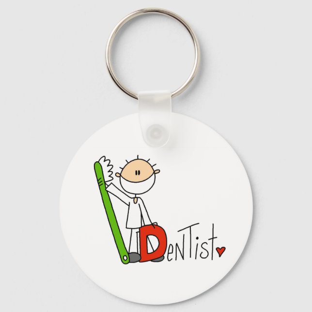 D is for Dentist Key Ring (Front)