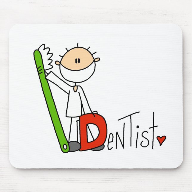 D is for Dentist Mouse Mat (Front)