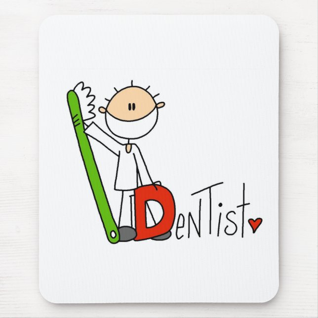 D is for Dentist Mouse Mat (Front)