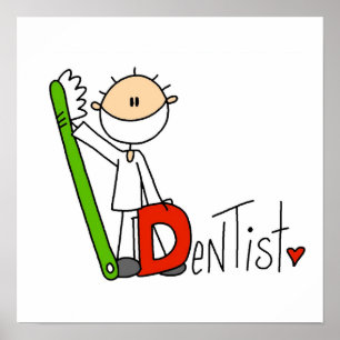 D is for Dentist Poster