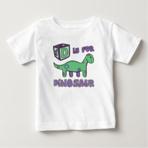 D is for Dinosaur Baby T-Shirt