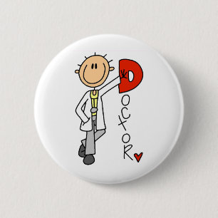 D is for Doctor 6 Cm Round Badge