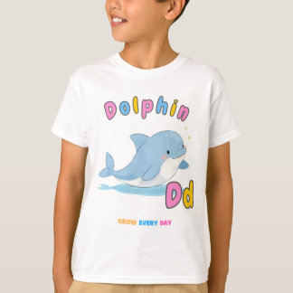 “D is for Dolphin” Alphabet Tee – Grow Every Day