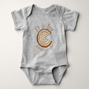 D is for Dundee Cake Scotland British Scottish Baby Bodysuit