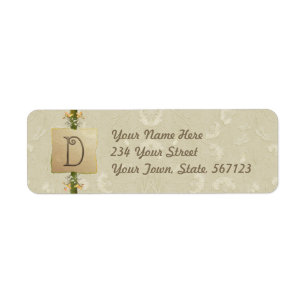 D - Ivory Elegance Monogram