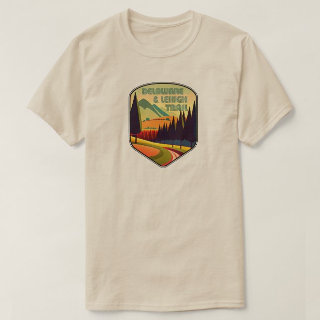 D&L Trail Pennsylvania Colours T-Shirt (Design Front)