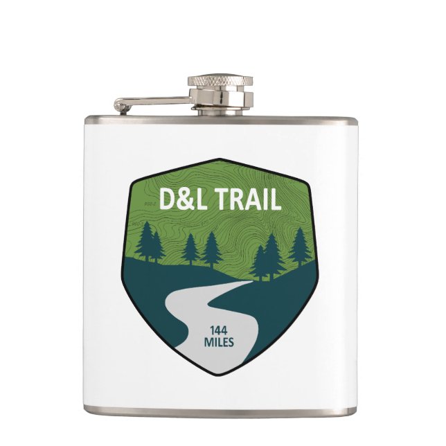 D&L Trail Pennsylvania Hip Flask (Front)